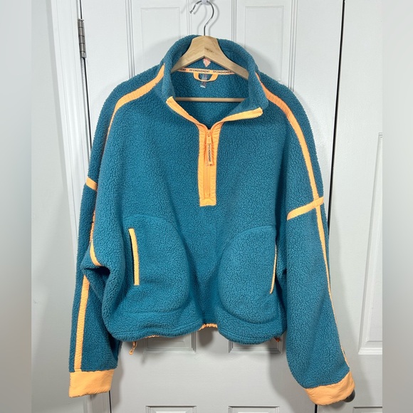 Free People FP Movement Mountain High Half Zip Fleece Size XL - Picture 5 of 9